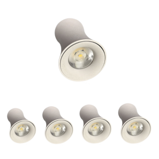 Đèn ống bơ mẫu [BO-SA-BO05] vỏ trắng 5W-12W | Saco
